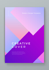 Colorful colourful vector abstract minimalist and modern shapes creative design cover. Minimal brochure layout and modern geometric report business flyers poster template.
