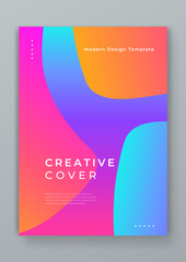 Colorful colourful vector abstract creative design covers concept. Minimal brochure layout and modern geometric report business flyers poster template.