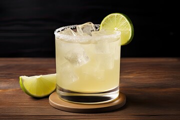 Tequila based cocktail with Margarita flavors served over ice in a glass