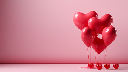 Romantic heart-shaped Valentine's Day background, symbolizing Valentine's Day, wedding, love