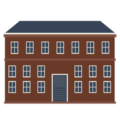 Obraz premium School Building Illustration