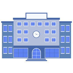 Fototapeta premium School Building Illustration