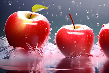 Delicious apples. Generative AI.