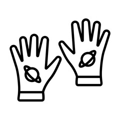Obraz premium Space Gloves Icon