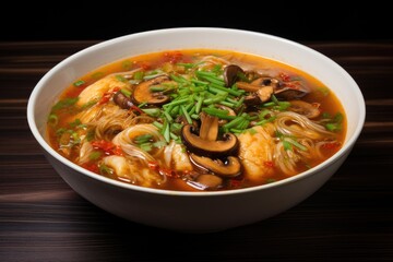 Chinese cuisine s spicy and sour soup