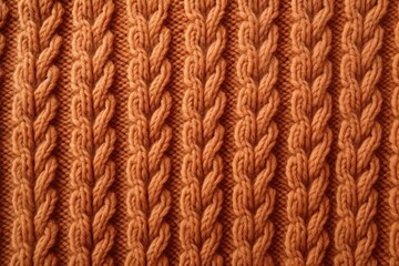 Closeup of patterned warm sweater made of knitted wool or cashmere texture on a background - obrazy, fototapety, plakaty