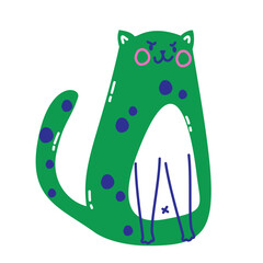 Funny Abstract Cat Illustration 4