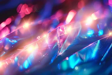 Schilderijen op glas 抽象的な虹色のホログラフィック背景, Generative AI © Design Dynasty