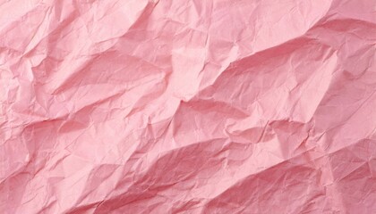 Obraz premium The pink crumpled paper background.
