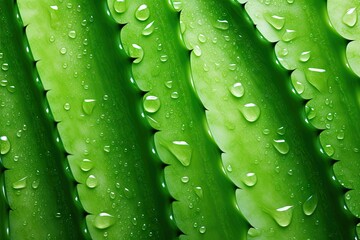 Aloe vera slice texture from above background