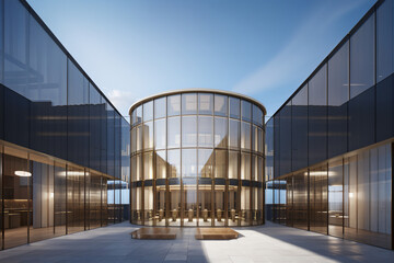 Obraz premium Artistry in Concrete: Modern Architectural Expressions. generative AI.