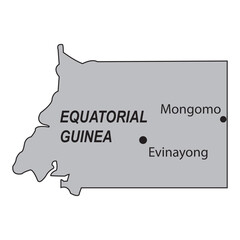 Map of Equatorial Guinea