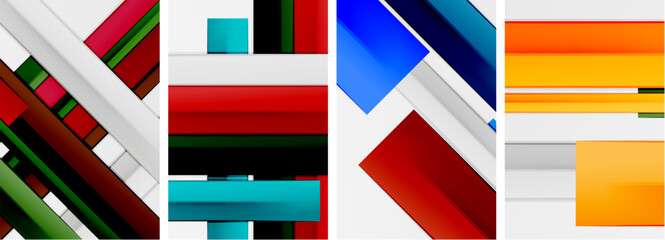 Obraz premium Stripes and lines poster abstract backgrounds. Vector illustration For Wallpaper, Banner, Background, Card, Book Illustration, landing page