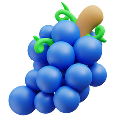 Grapes Fruits With Branch