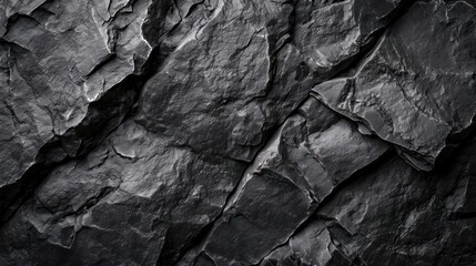 Rock texture background. dark black rough mountain surface. textured stone background with space for design

 - obrazy, fototapety, plakaty