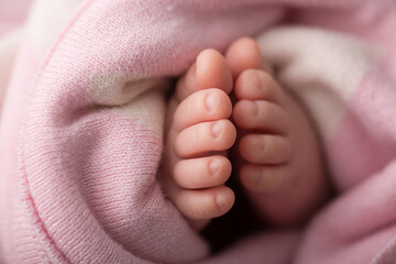 Newborn soft baby feet body part delicate motherhood 