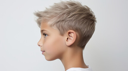 Obraz premium Golden Threads of Childhood, A Glimpse Into the World of a Radiant Young Dreamer