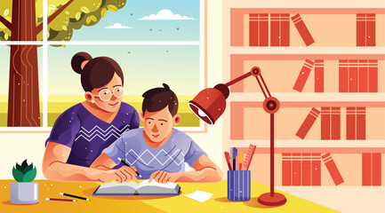 A Mother's Love in Every Lesson Illustration