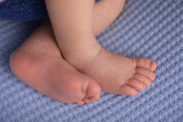Newborn soft baby feet body part delicate motherhood  - obrazy, fototapety, plakaty