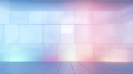 Frosted Glass Wall with diffused pastel backlighting background