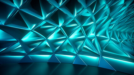 Kinetic Light Wall with moving lights behind a latte design