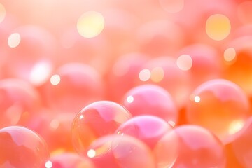 Bright abstract background, bubbles. 
