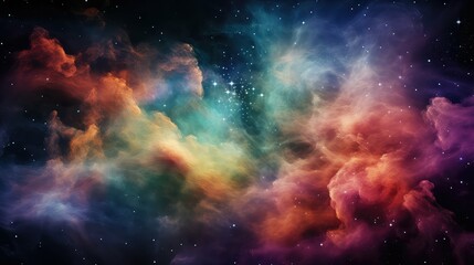 Obraz premium planets space digital background illustration nebula exploration, celestial cosmos, satellite orbit planets space digital background