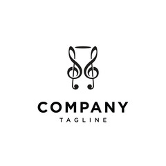 MUsic Trophy logo icon vector template.eps