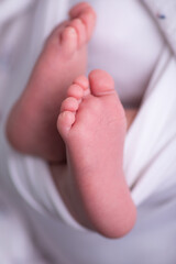 Newborn soft baby feet body part delicate motherhood 