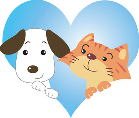 犬と猫のホワイトデー
