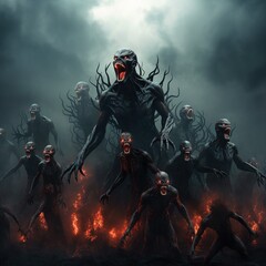 Obraz premium Wallpaper of Creative Manipulation of Beautiful Artwork