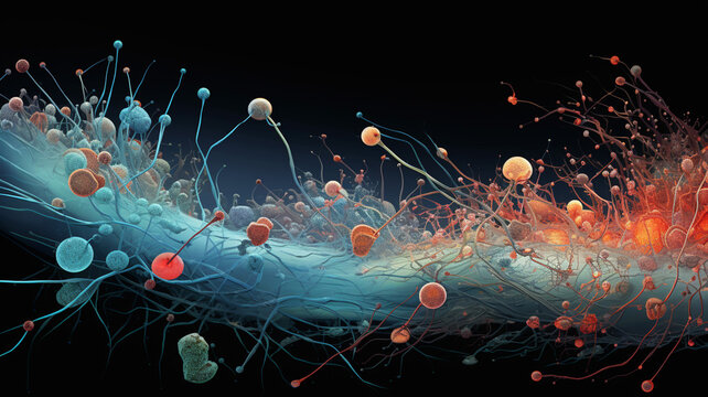 Cellular Signaling Cascade An artistic interpretation