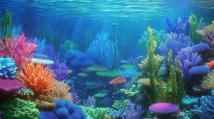 coral reef and fish