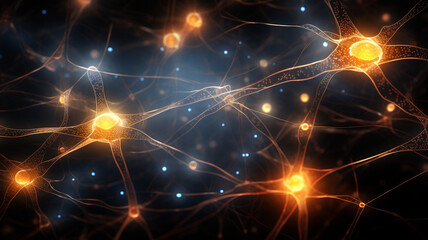Neuronal Network A vast network of neurons displayed unusual
