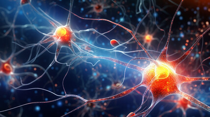 Synaptic Transmission A detailed render of a synapse