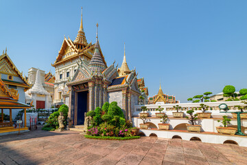 Awesome view of the Grand Palace in Bangkok, Thailand