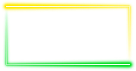 Glowing Neon Rectangle Frame