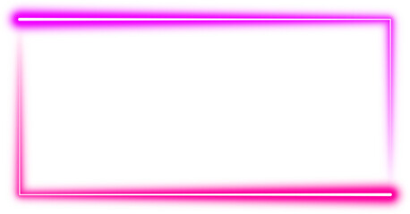 Obraz premium Glowing Neon Rectangle Frame