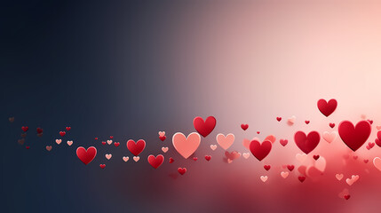 Obraz premium Valentine's Day, love and romance background, background with heart shapes