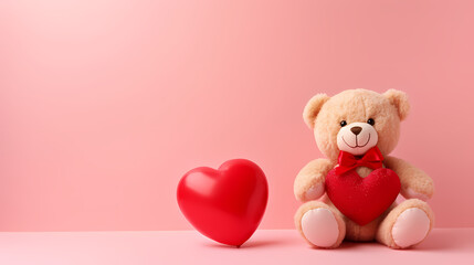 Obraz premium Valentine's Day, love and romance background, background with heart shapes