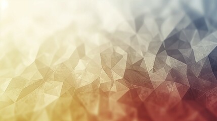 Fototapeta premium Abstract Low Poly Background with Warm Color Gradient