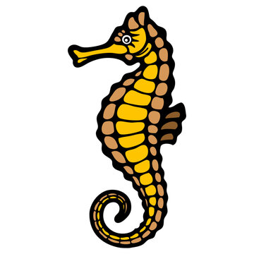 seahorse vector illustration