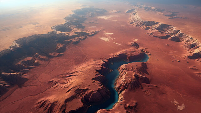 A view of Mars Valles Marineris a vast canyon system cosmos