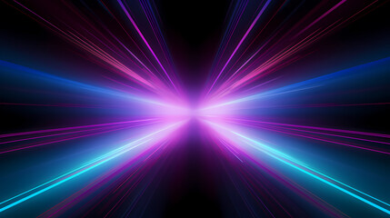 Obraz premium Abstract geometric lines background, technological lines background and light effects, 3D rendering