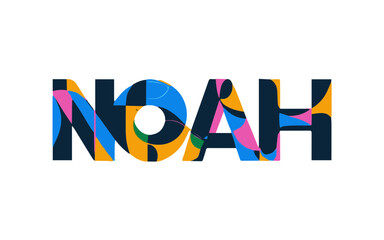 NOAH - Name in cool design style