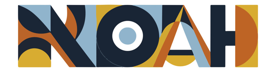 NOAH - Name in cool design style