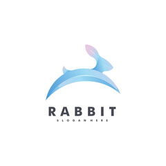 Gradient Rabbit Logo Design