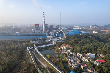Thermal power plant industrial building