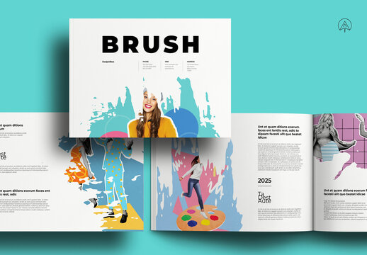 Brush Landscape Brochure Template