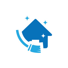 Clean house icon design template isolated